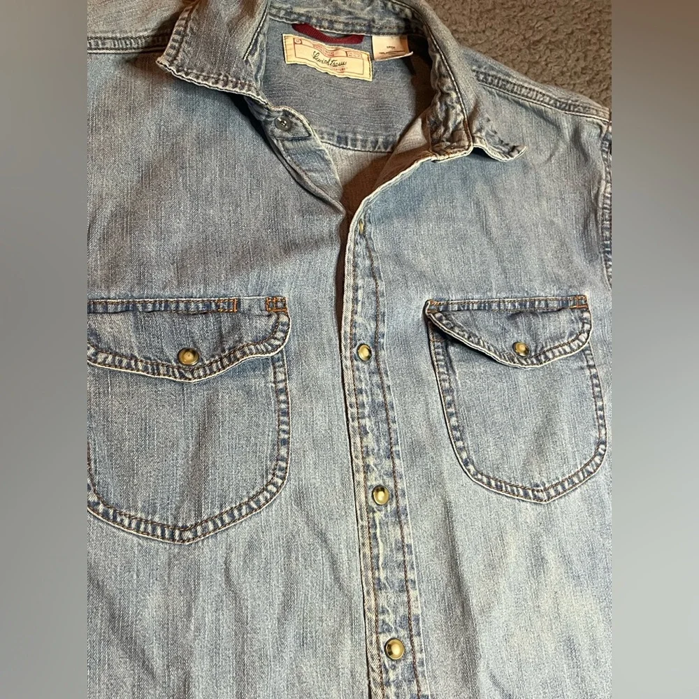 👖 VINTAGE Levi Strauss Signature Denim Button-Up‎ Shirt - Size S